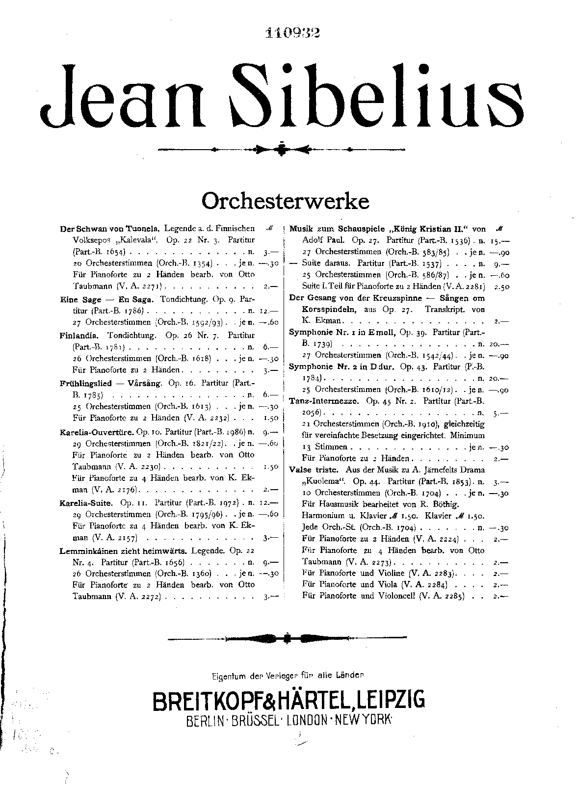 The Swan of Tuonela, Op.22 No.2