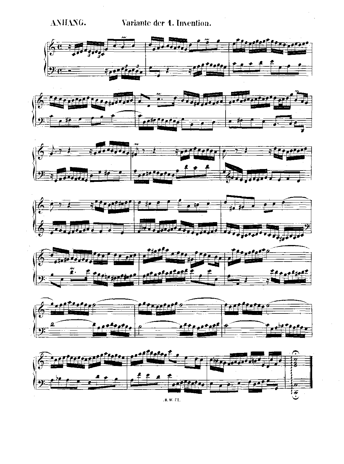 Invention in C major, BWV 772