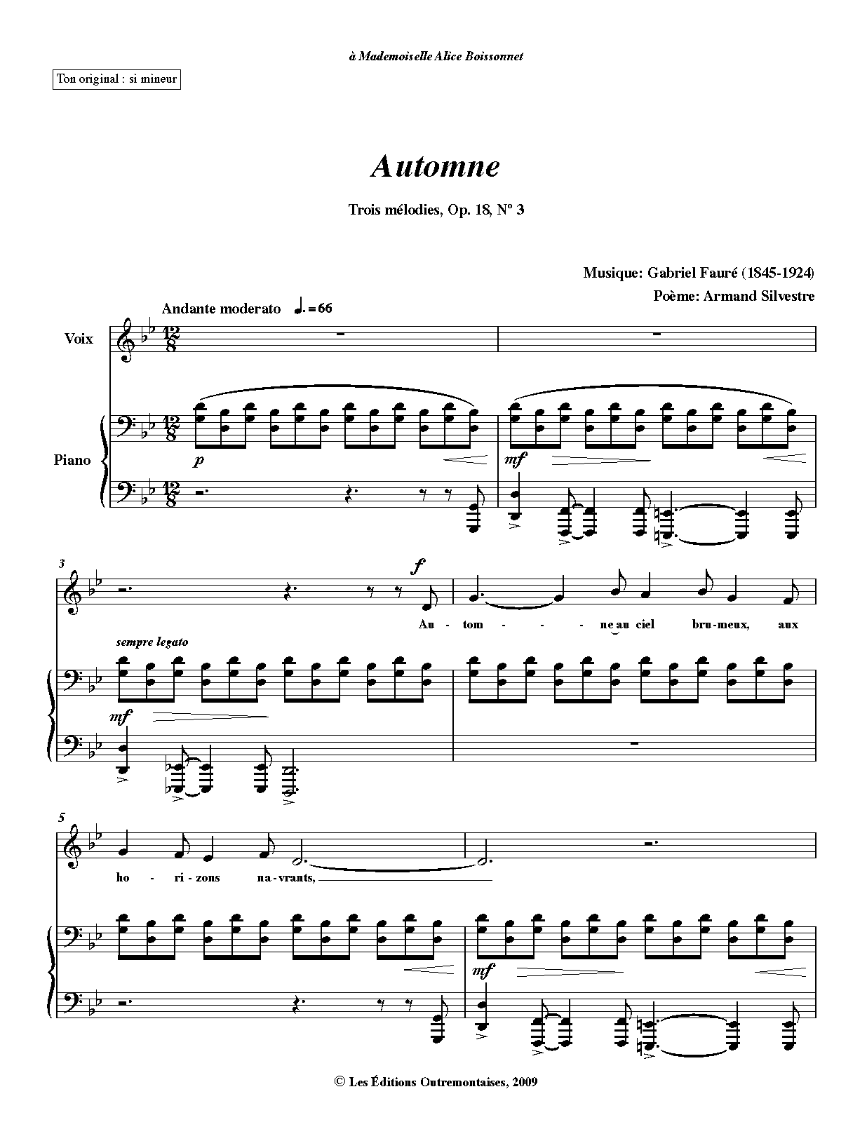 3 Songs, Op.18