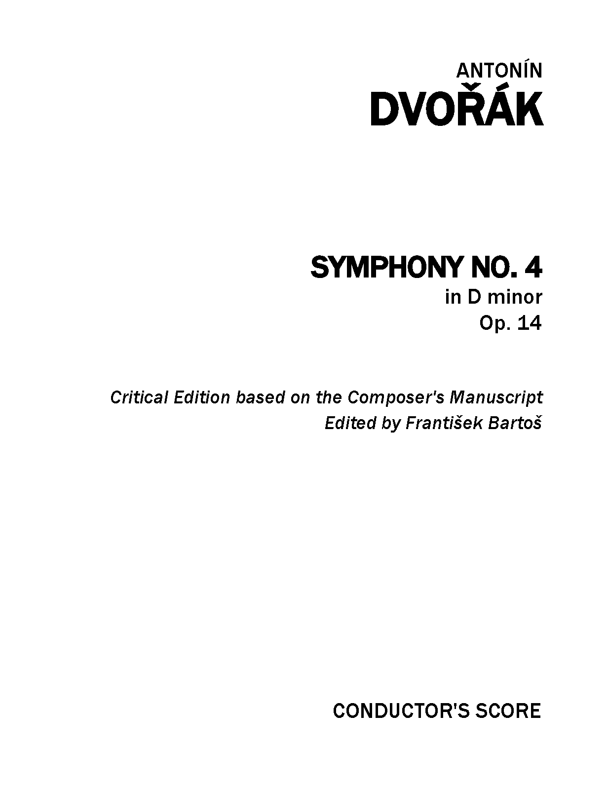Symphony No.4, Op.13