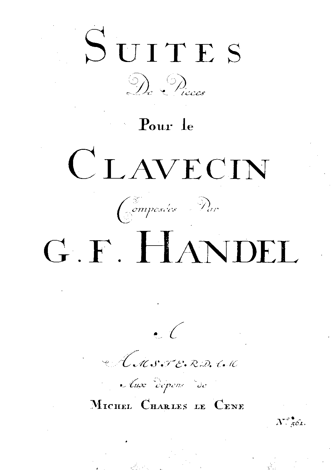8 Great Suites, HWV 426-433