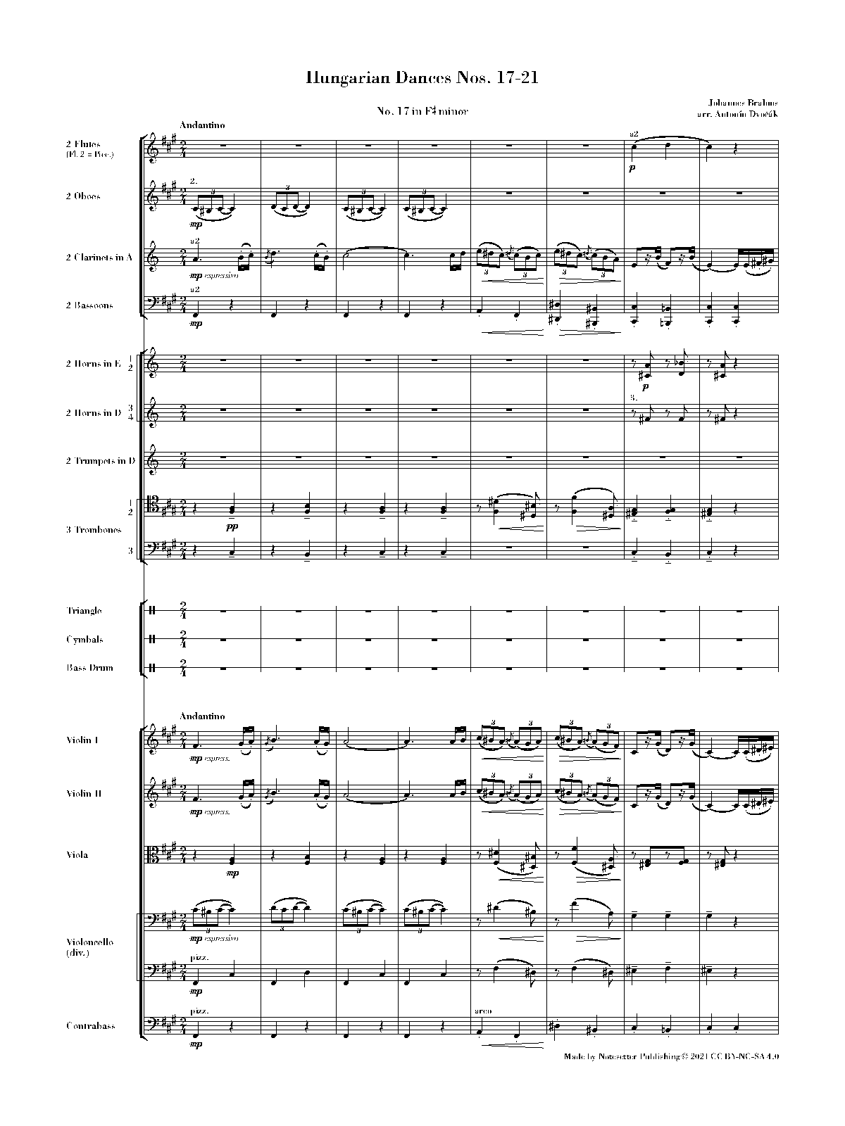 21 Hungarian Dances (Orchestra), WoO 1