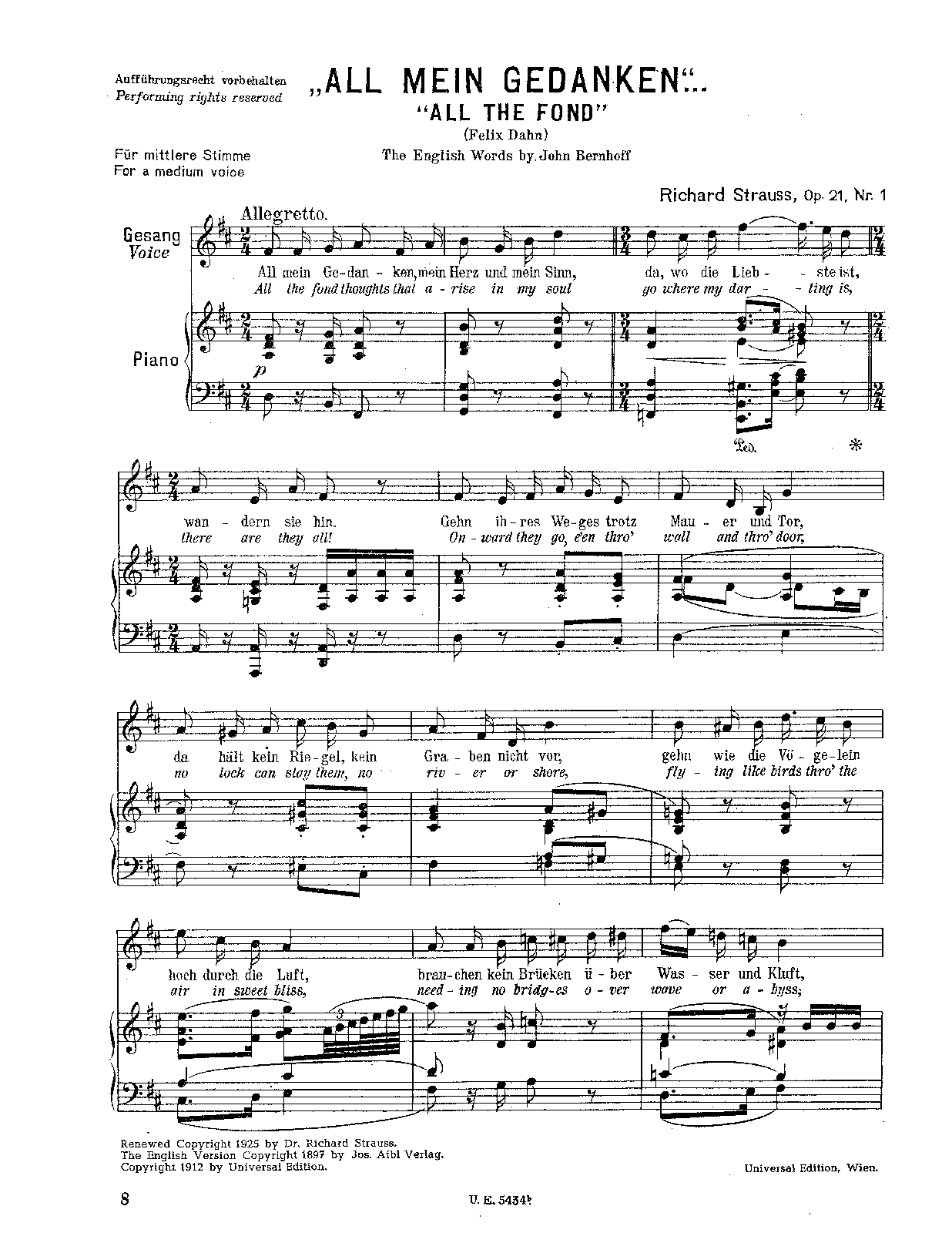 Schlichte Weisen, Op.21