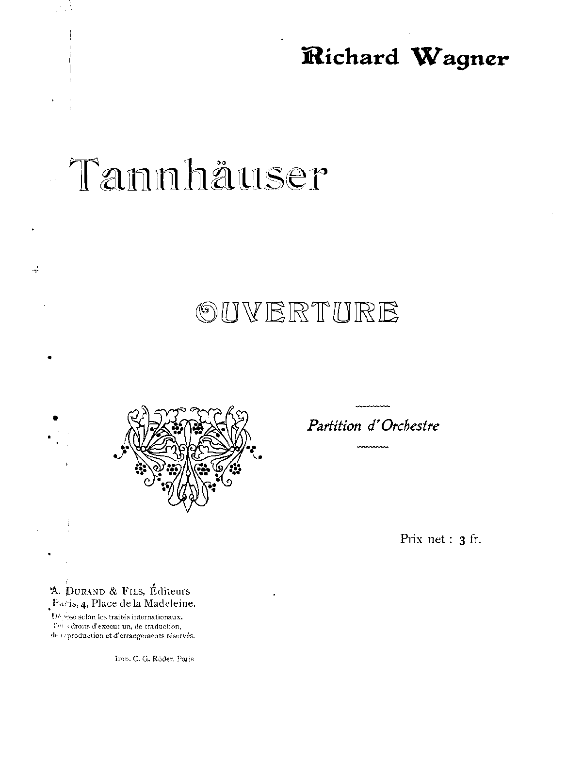 Tannhäuser, WWV 70