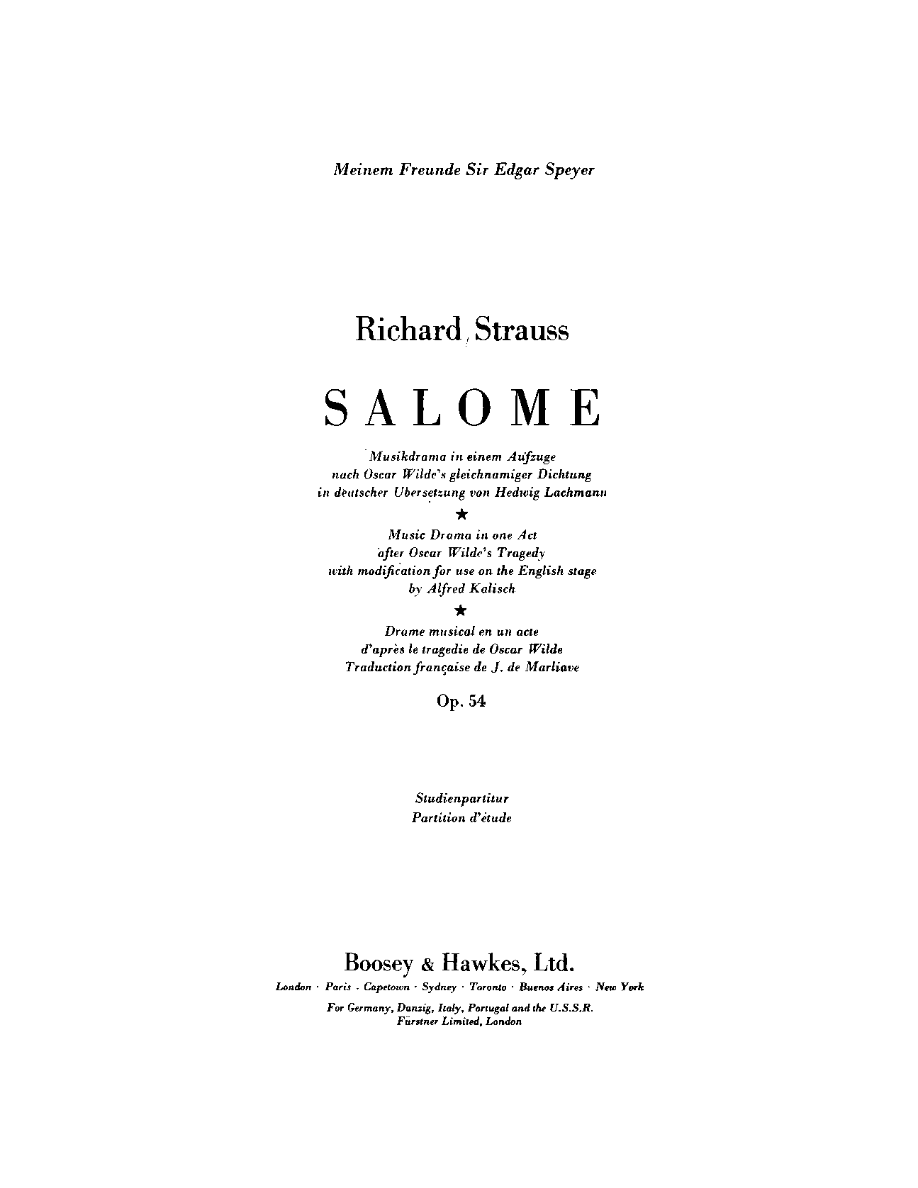 Salome, Op.54