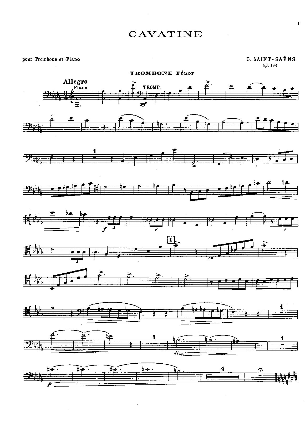 Cavatine, Op.144