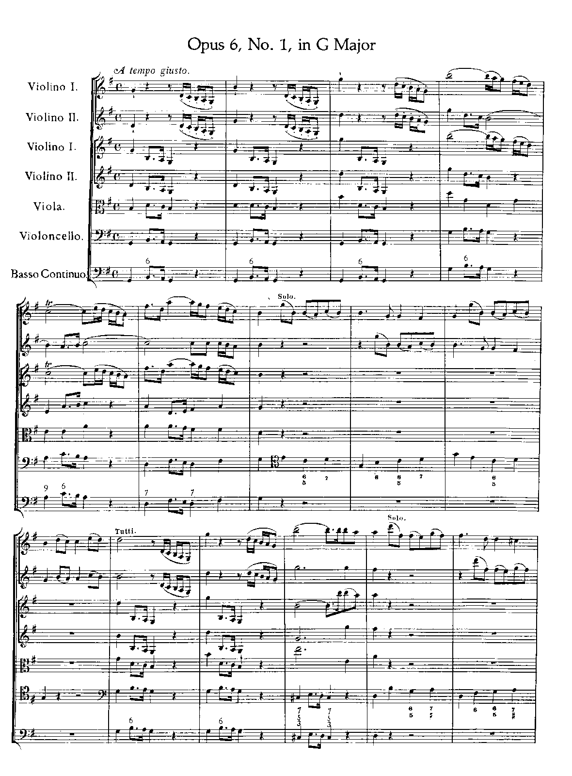Concerto Grosso in G major, HWV 319