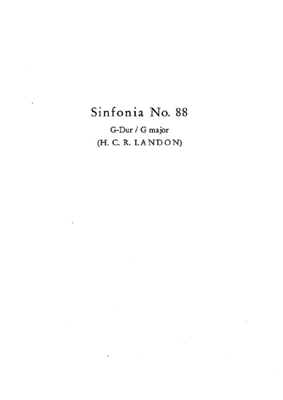 Symphony No.88 in G major, Hob.I:88