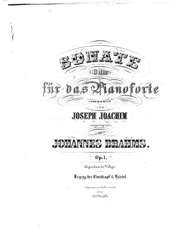 Piano Sonata No.1, Op.1
