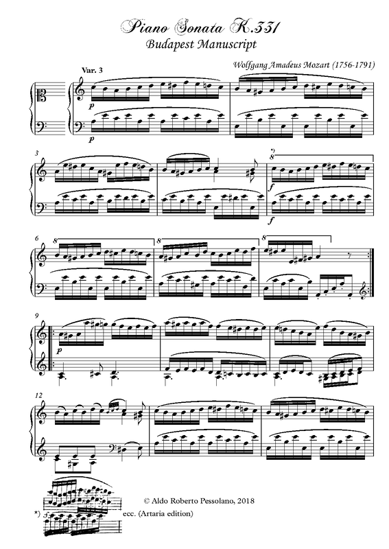 Piano Sonata No.11 in A major, K.331/300i