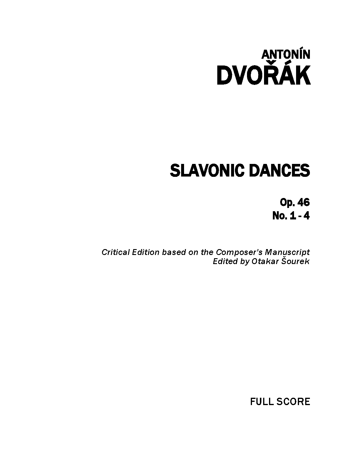 Slavonic Dances, Op.46