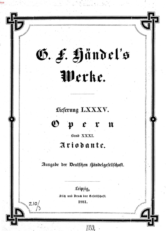 Ariodante, HWV 33