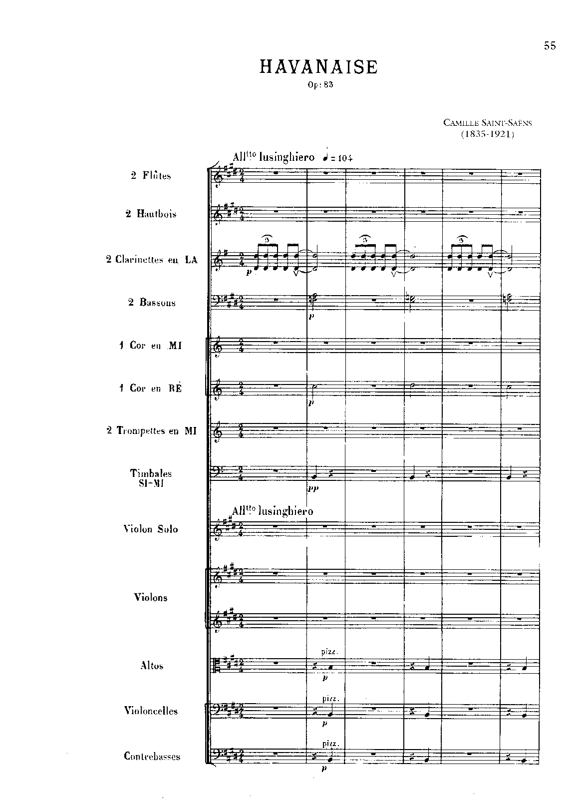 Havanaise, Op.83