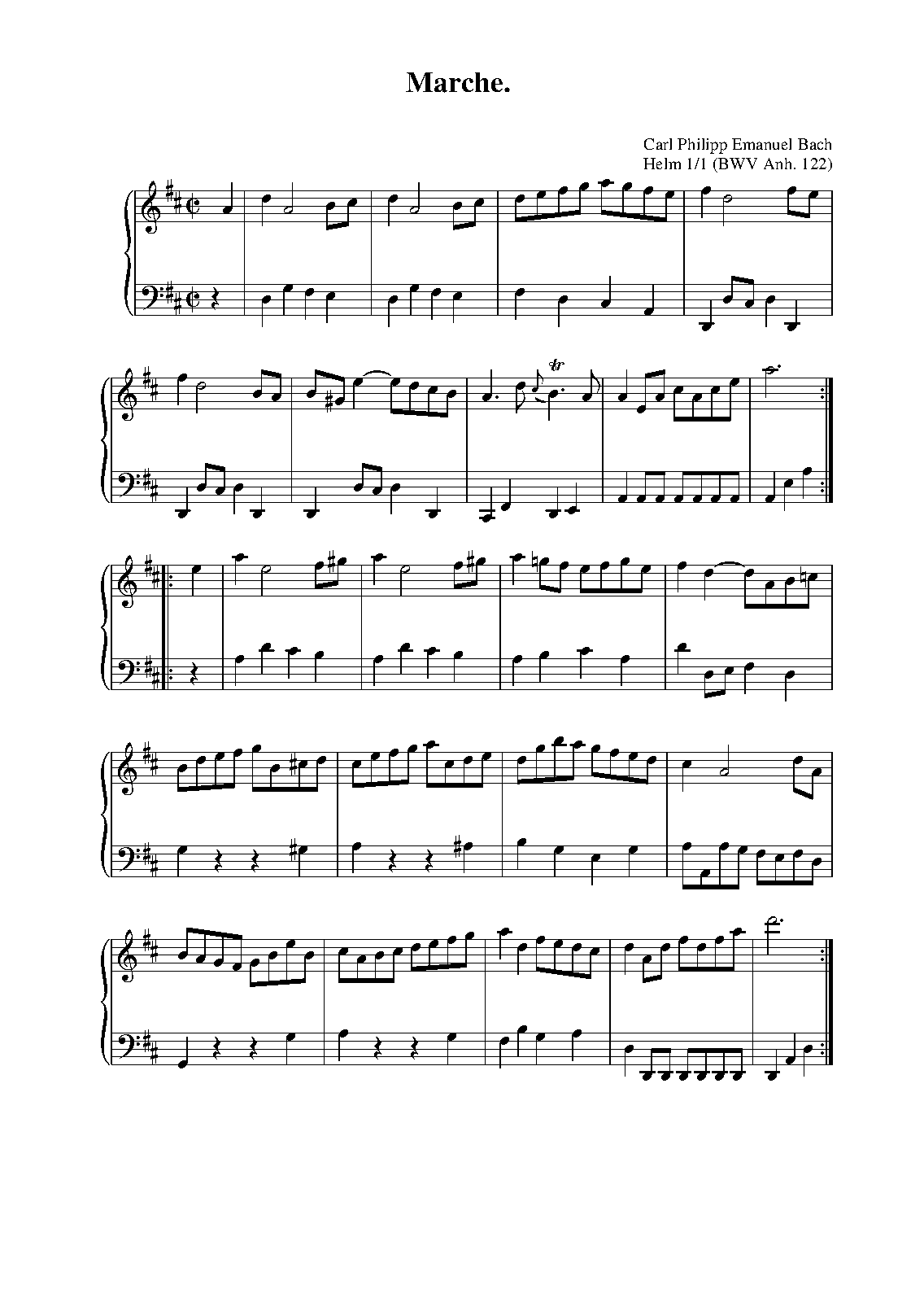 4 Pieces for Anna Magdalena Bach, H.1