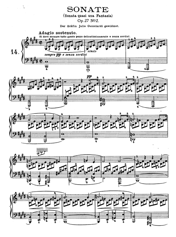 Piano Sonata No.14, Op.27 No.2