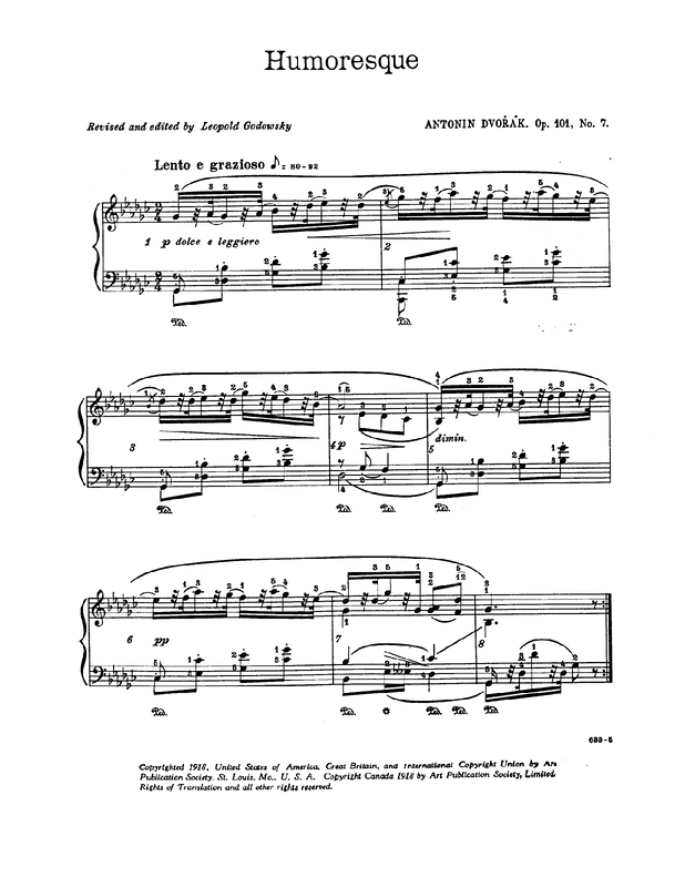 8 Humoresques, Op.101