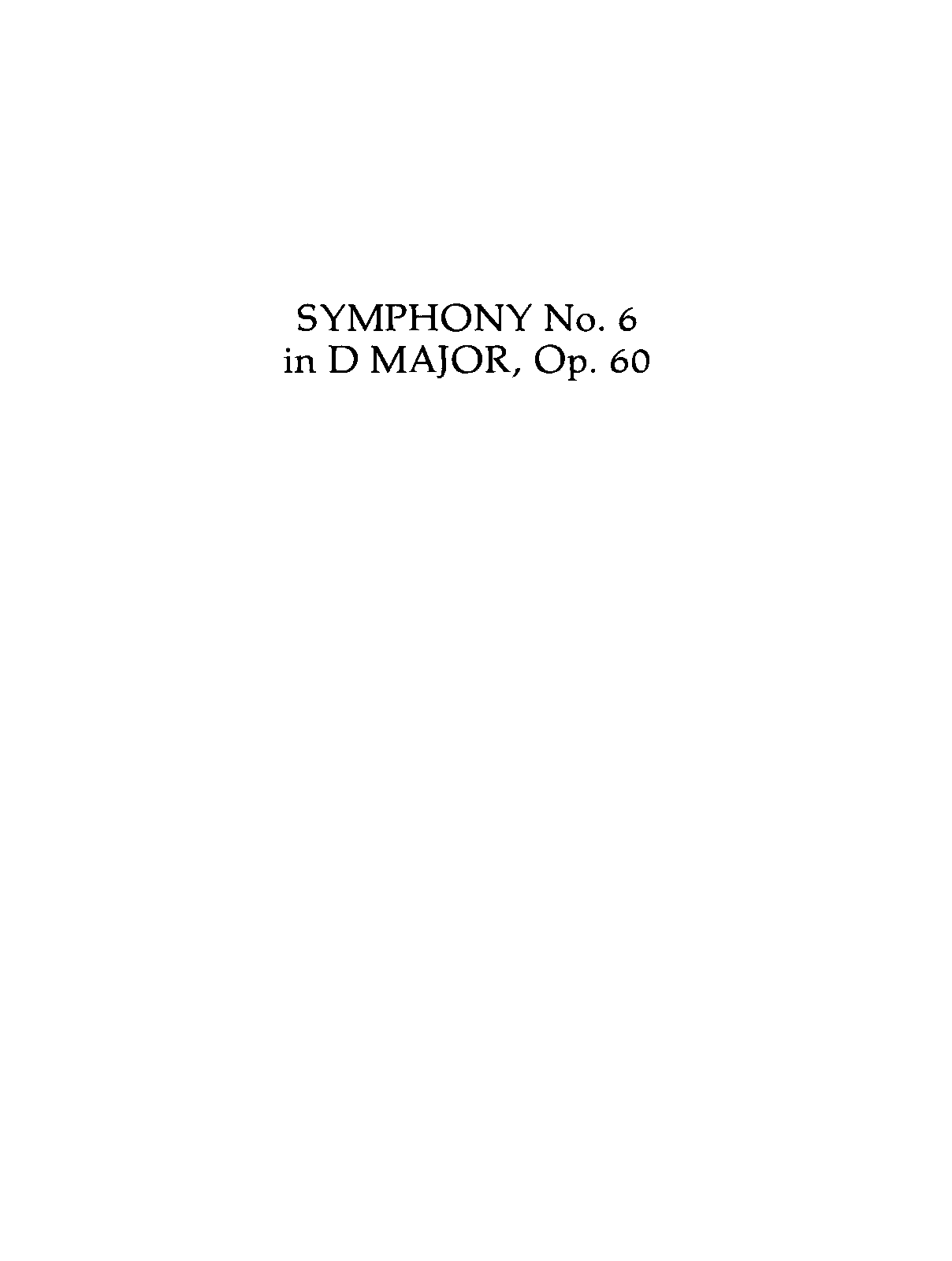Symphony No.6, Op.60