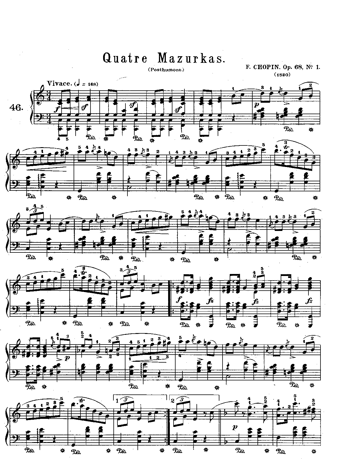 Mazurkas, Op.68