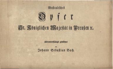 Musikalisches Opfer, BWV 1079