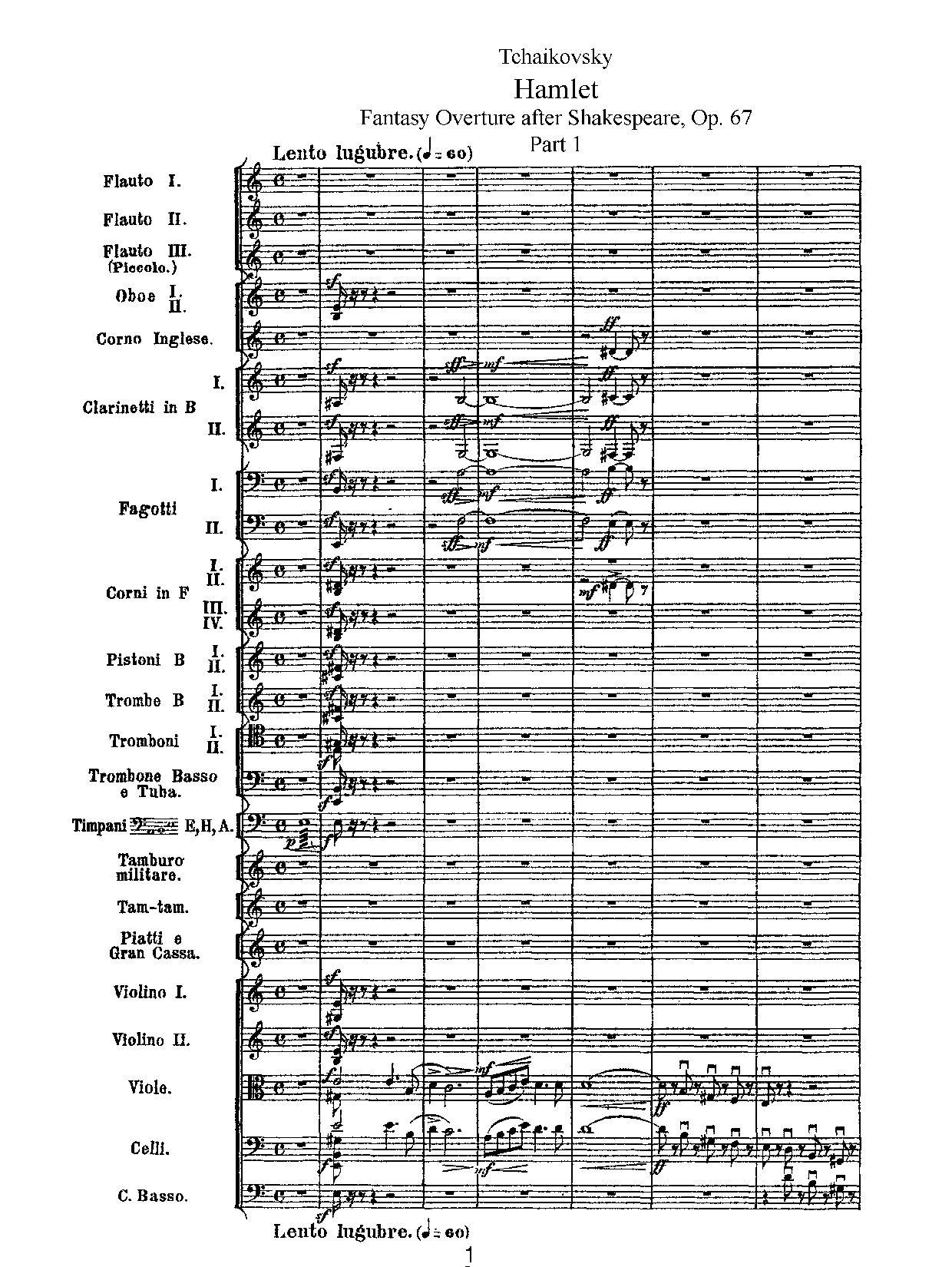 Hamlet (overture-fantasia), Op.67