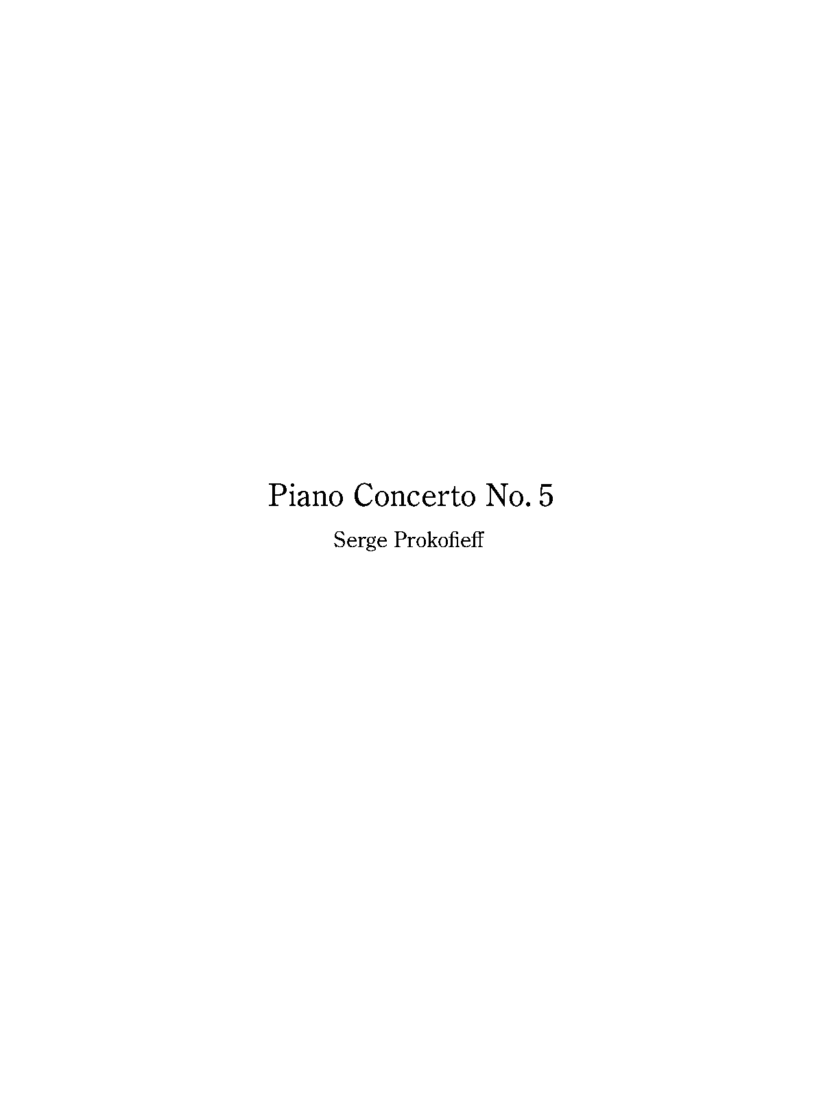 Piano Concerto No.5, Op.55