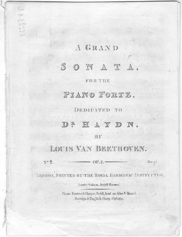 Piano Sonata No.1, Op.2 No.1