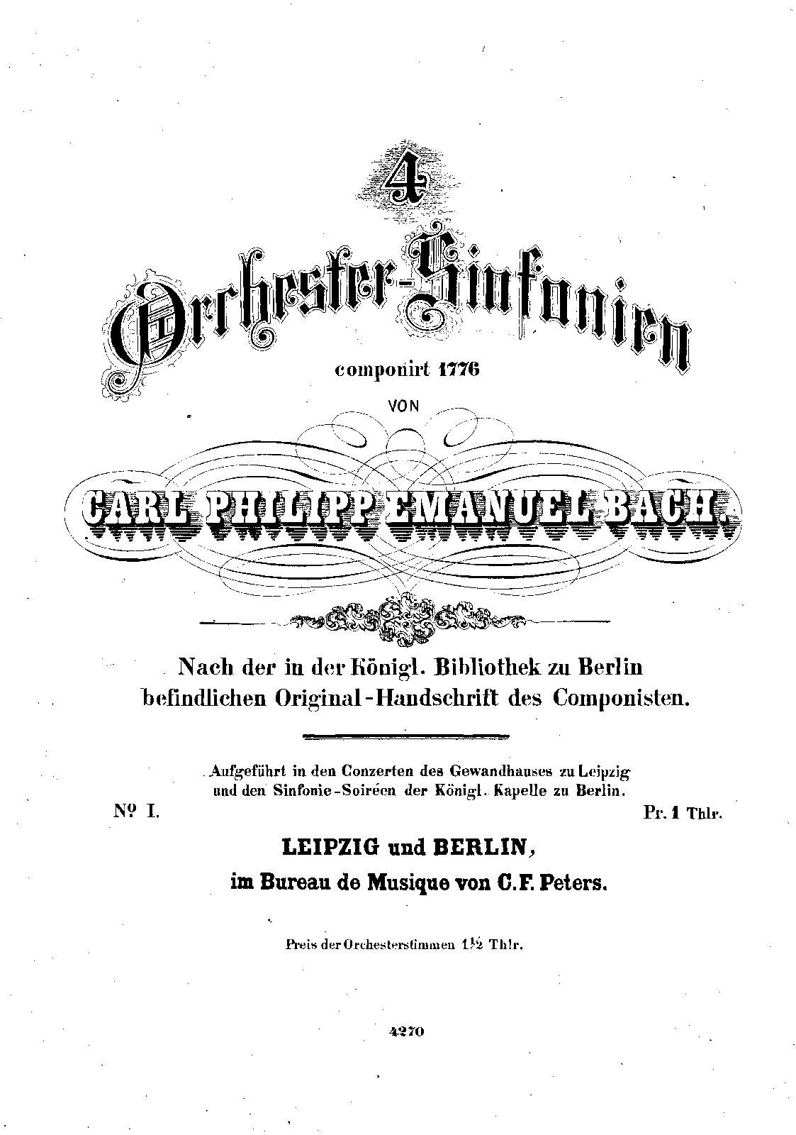 Symphony in D major, H.663