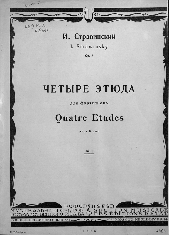 4 Etudes, K009