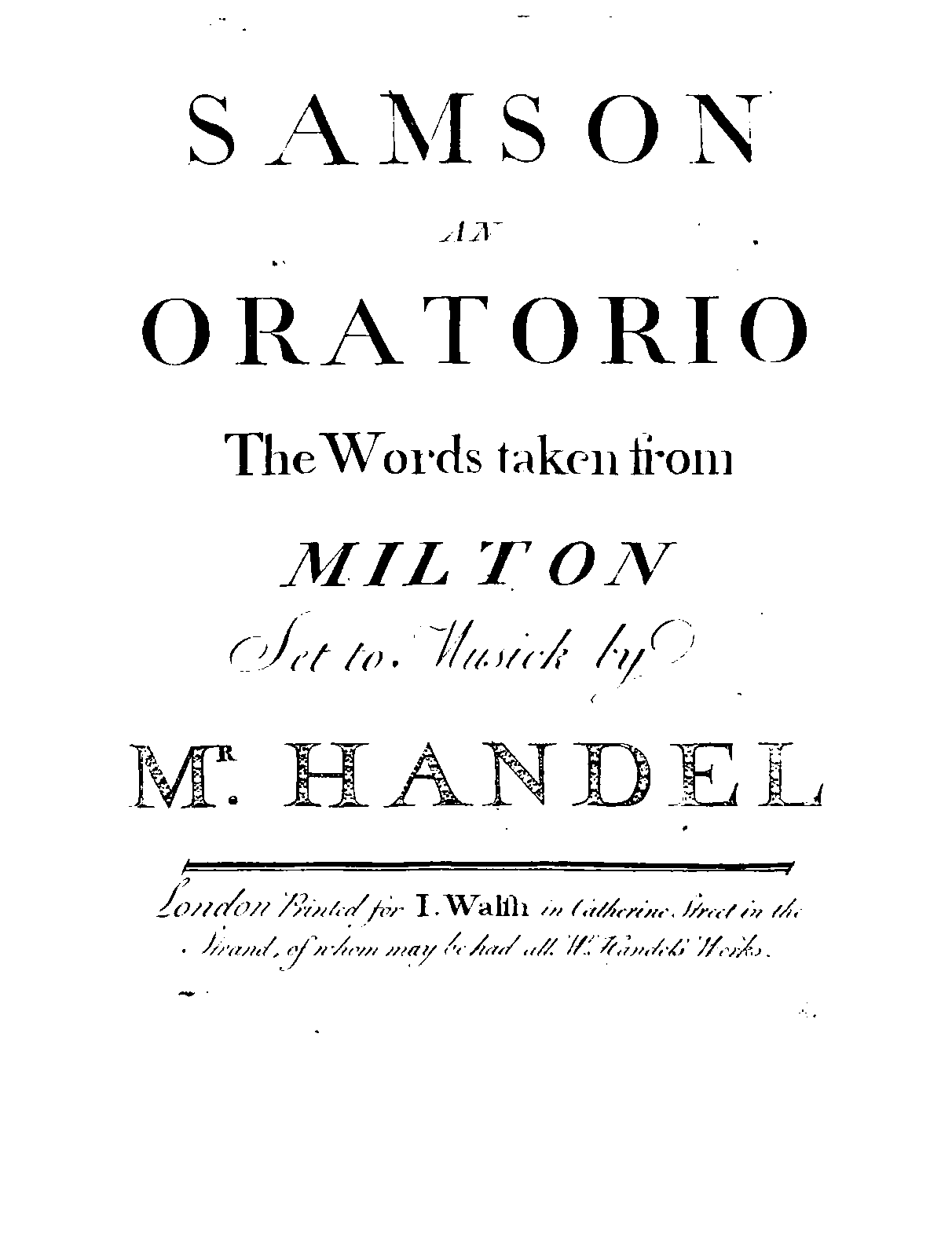 Samson, HWV 57