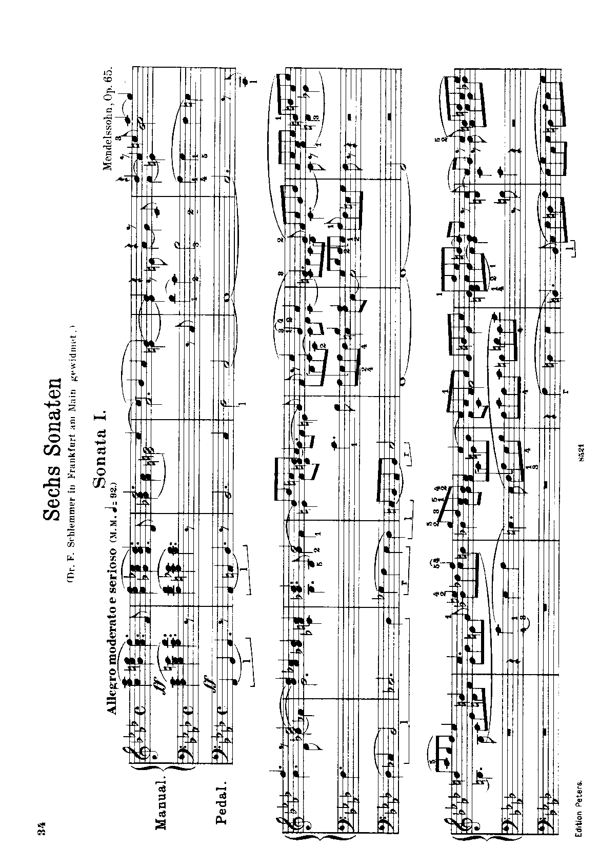 6 Organ Sonatas, Op.65