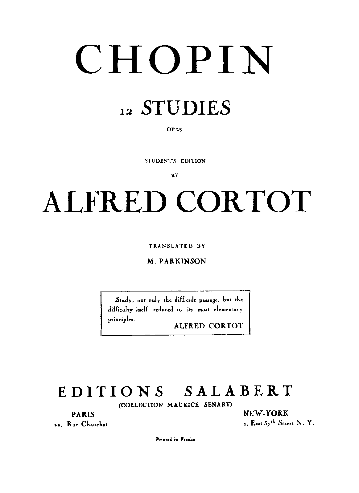 Études, Op.25