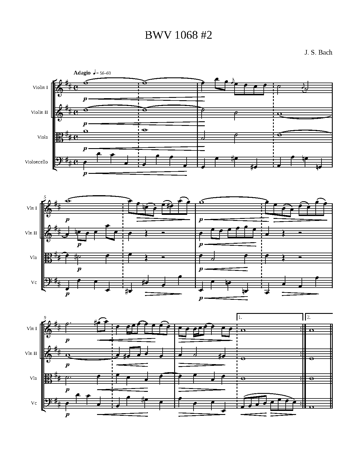 Orchestral Suite No.3 in D major, BWV 1068