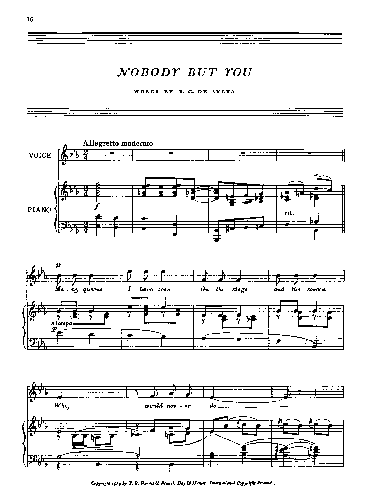 Nobody But You