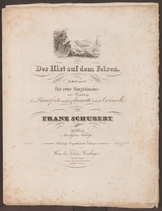 Der Hirt auf dem Felsen, D.965