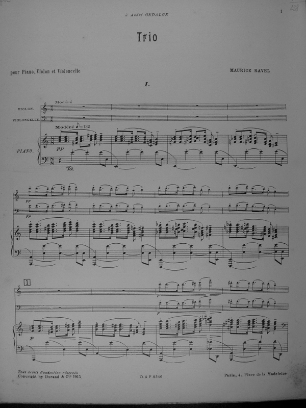 Piano Trio, M.67