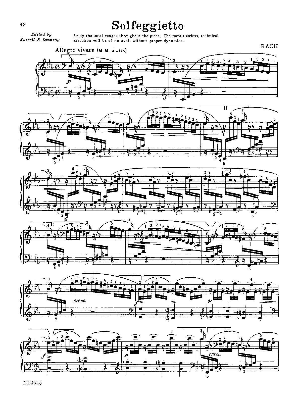 Solfeggio in C minor, H.220