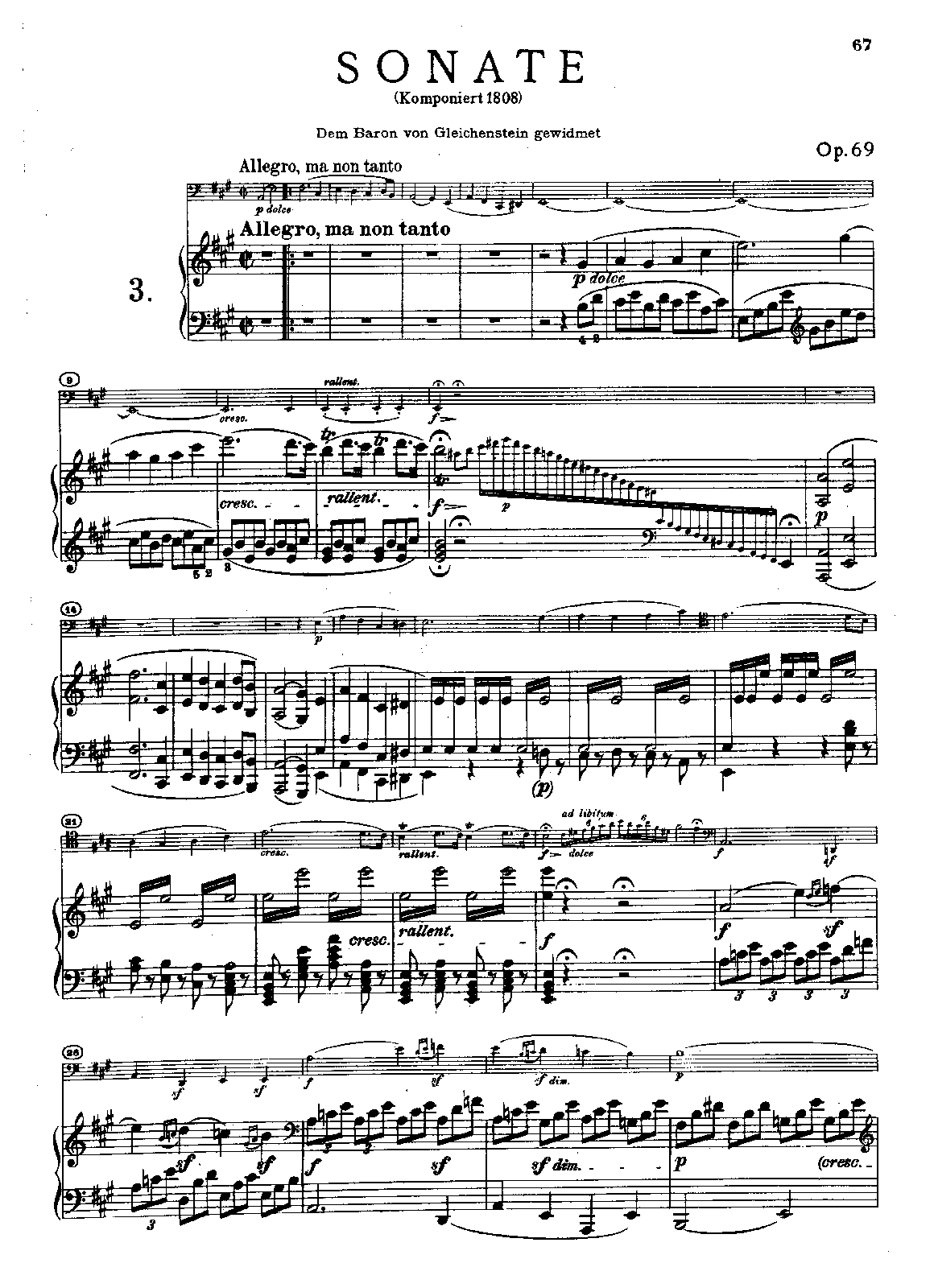 Cello Sonata No.3, Op.69