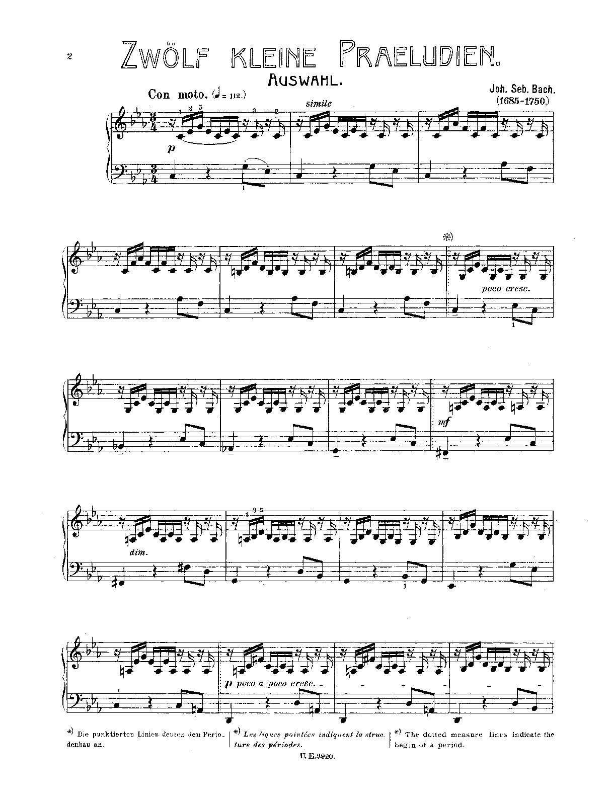 Prelude in C minor, BWV 999