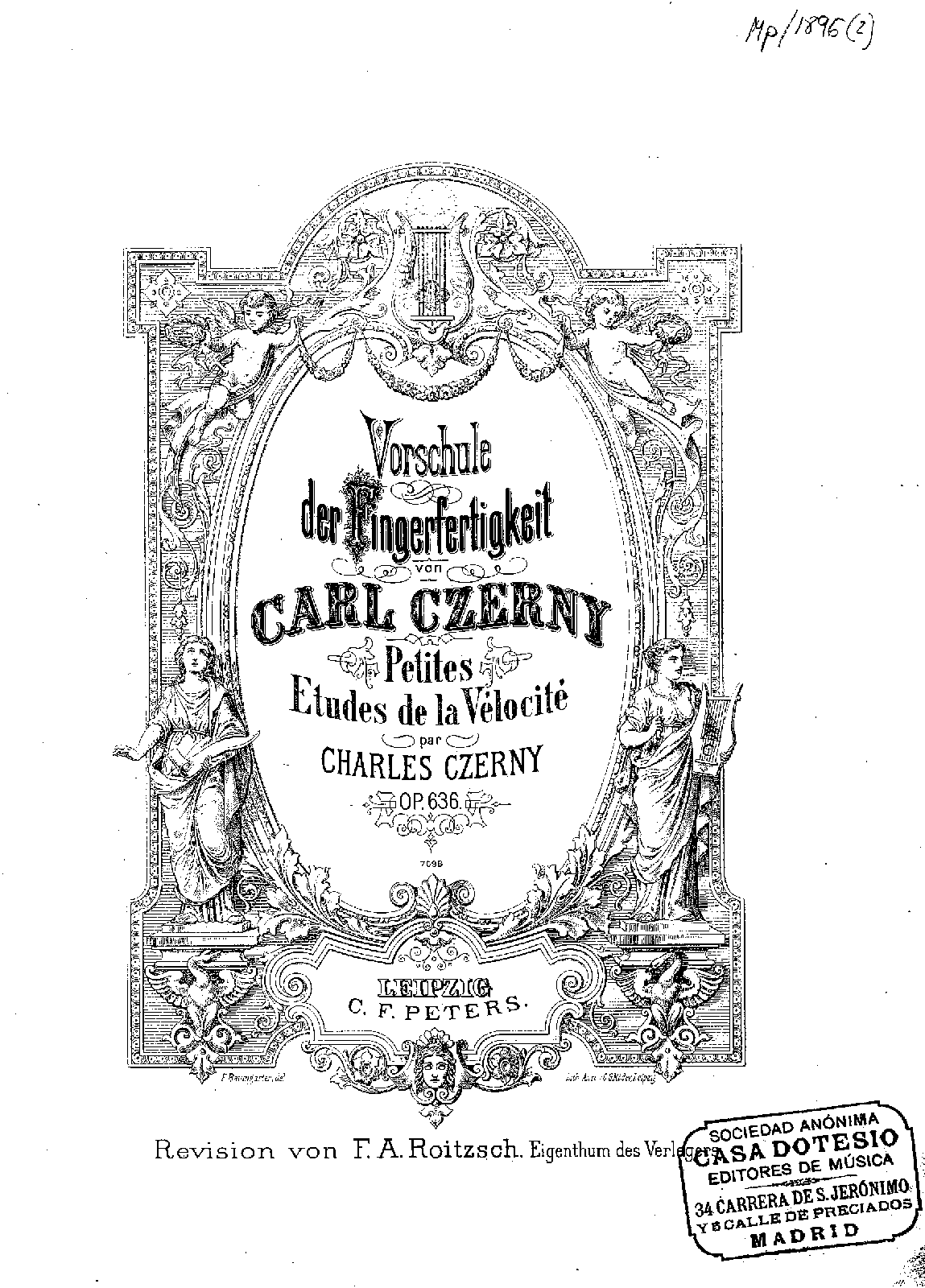 Die Vorschule der Fingerfertigkeit, Op.636