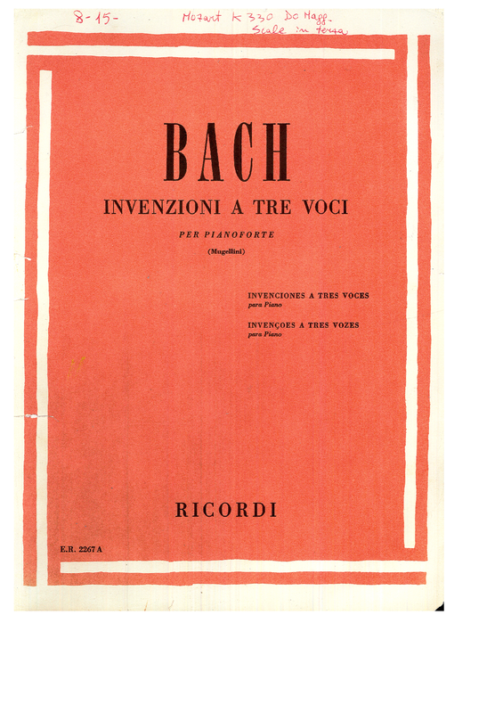 15 Sinfonias, BWV 787-801