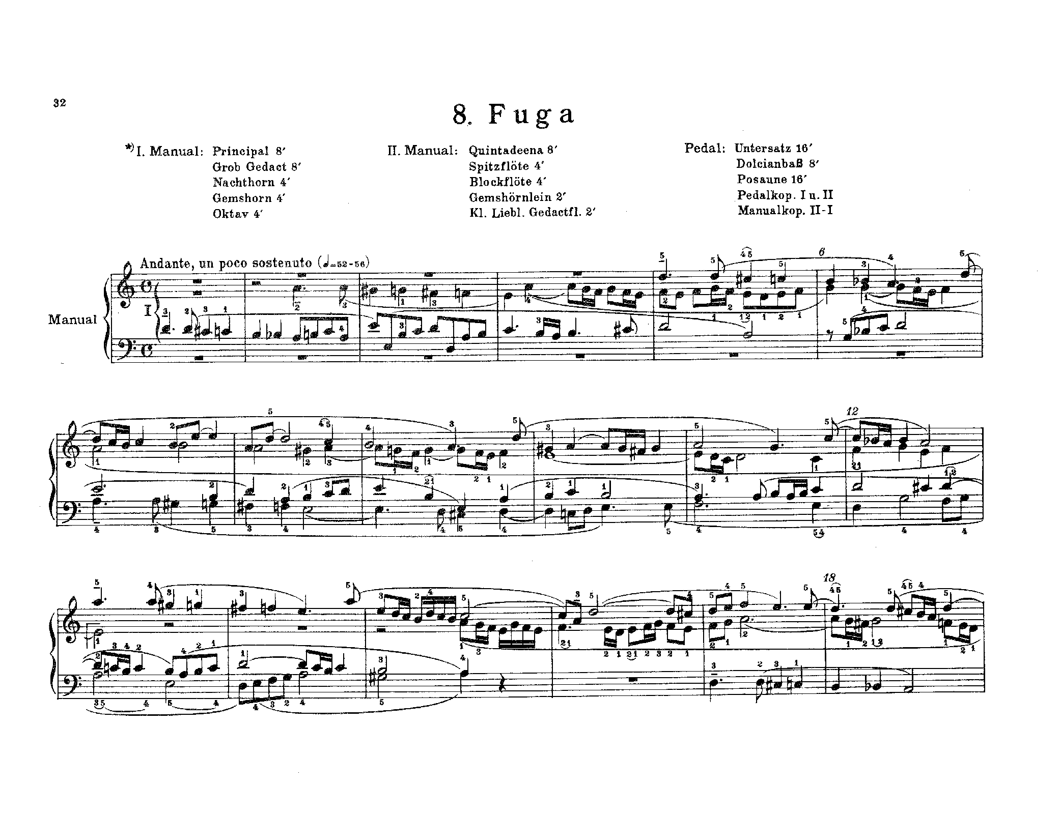 Fugue in D minor, P.154