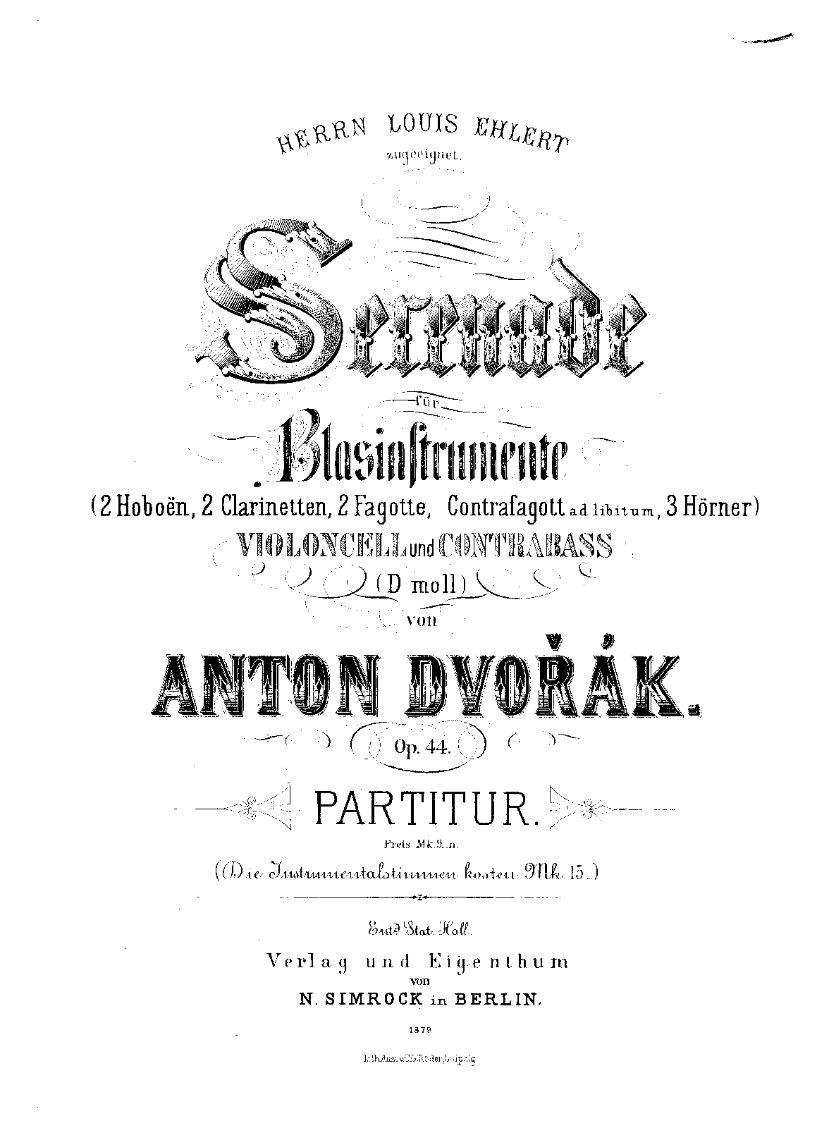 Serenade for Wind Instruments, Op.44