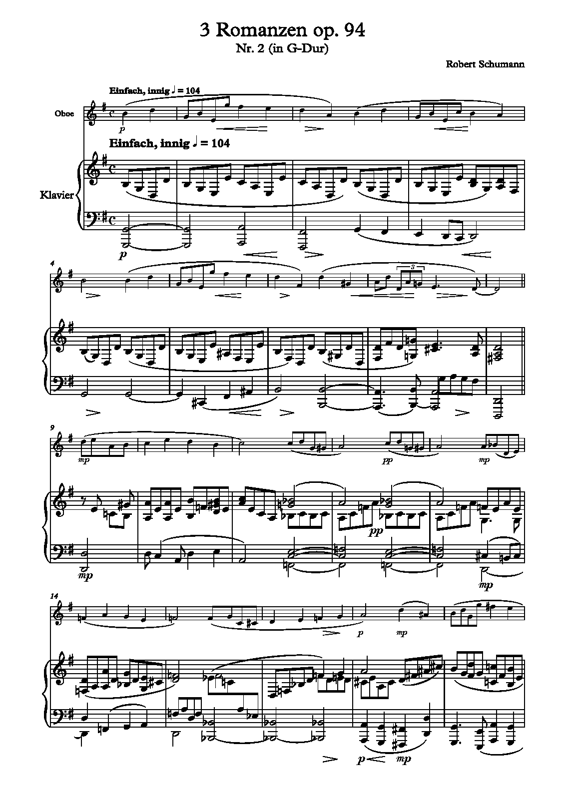 3 Romanzen, Op.94