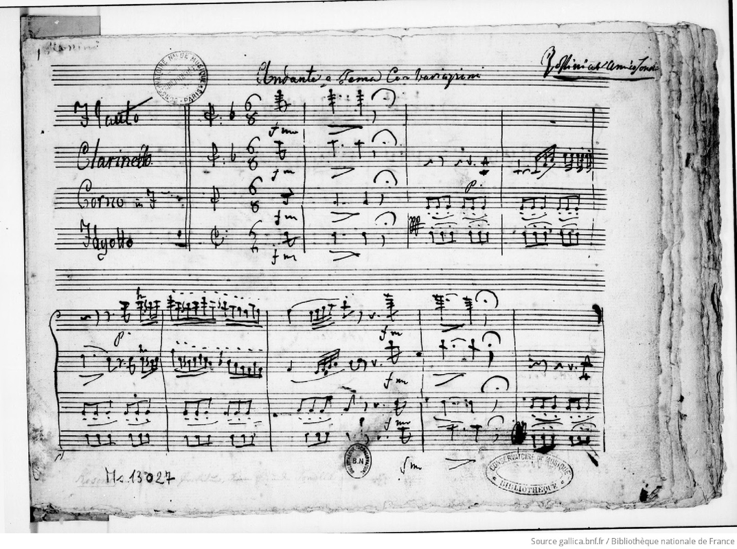Andante e Tema con Variazioni