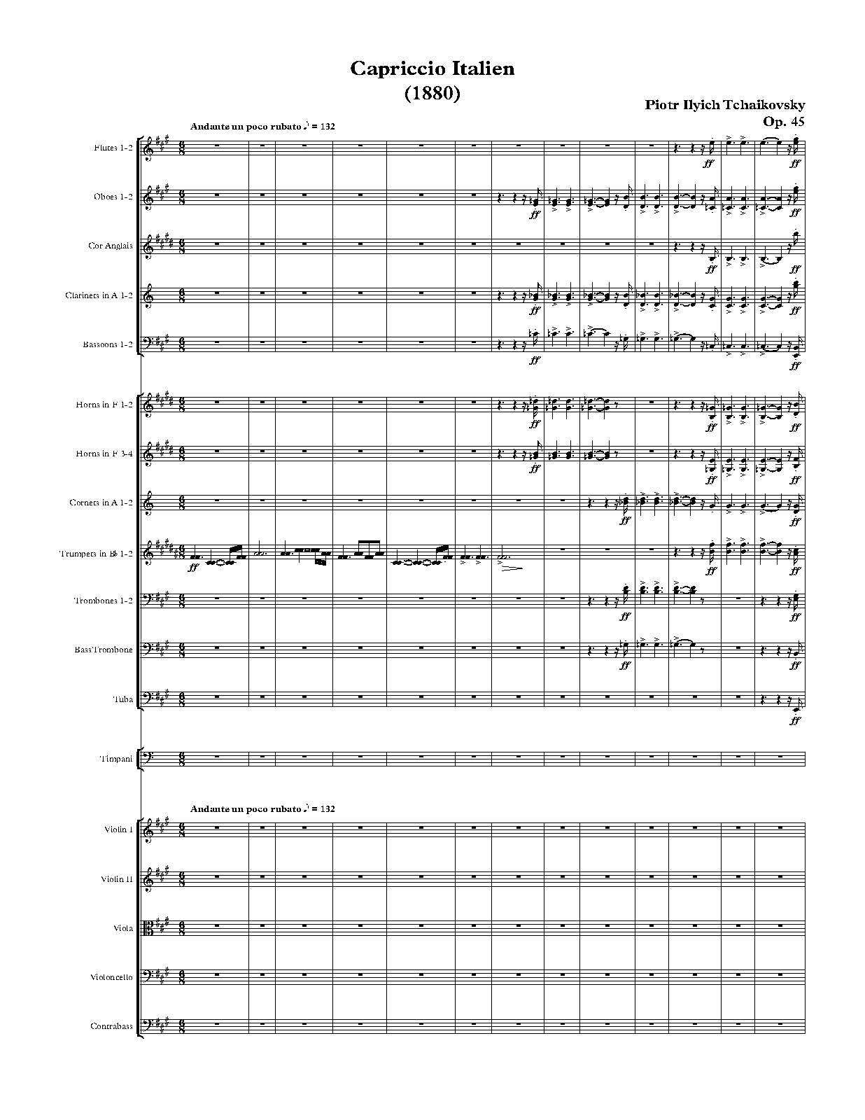 Italian Capriccio, Op.45