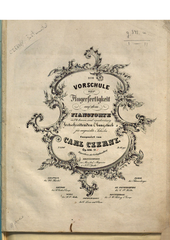 Die Vorschule der Fingerfertigkeit, Op.636