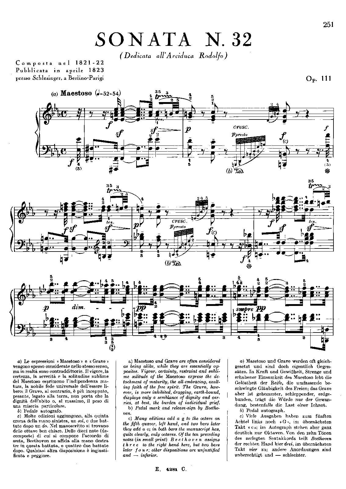 Piano Sonata No.32, Op.111