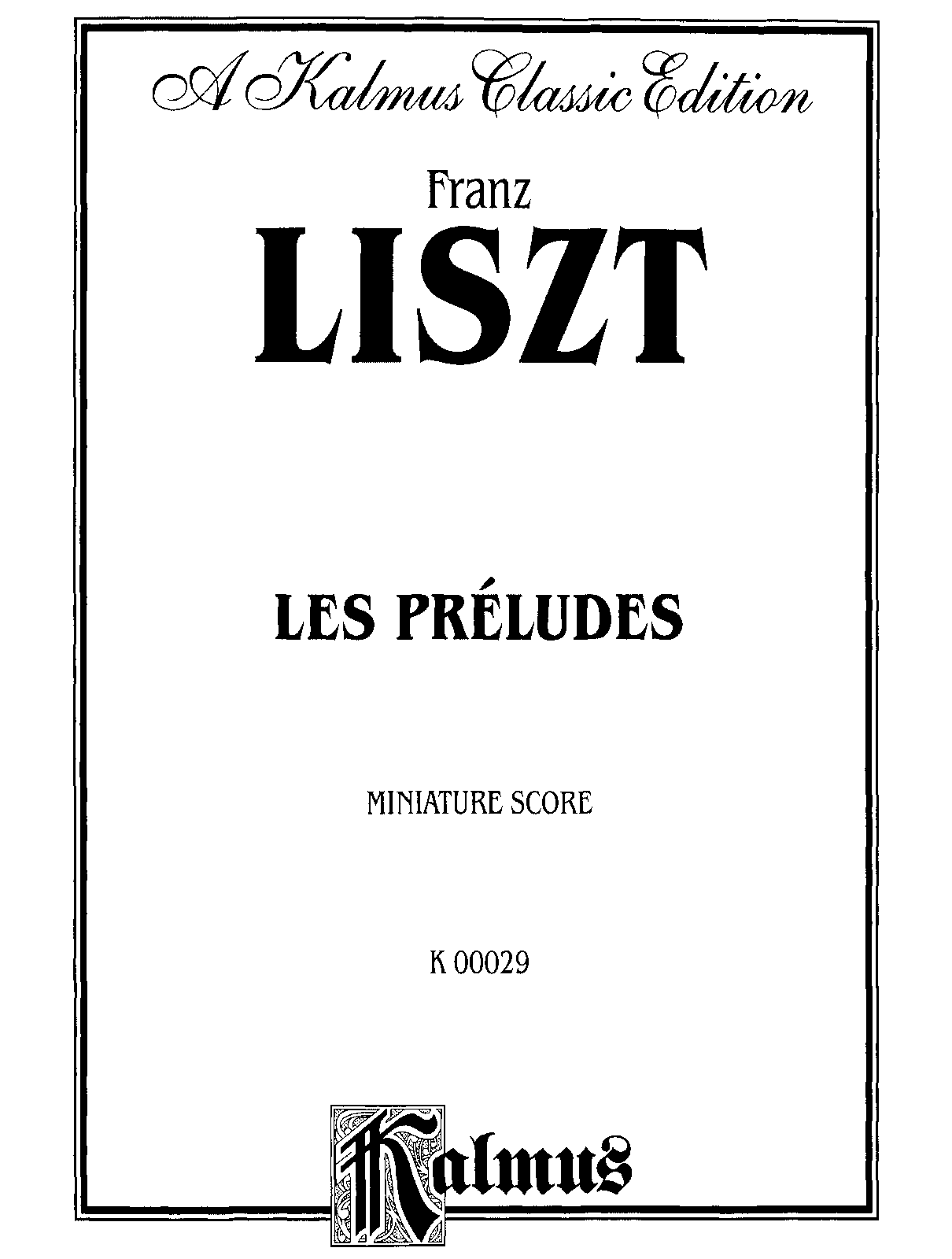 Les préludes, S.97
