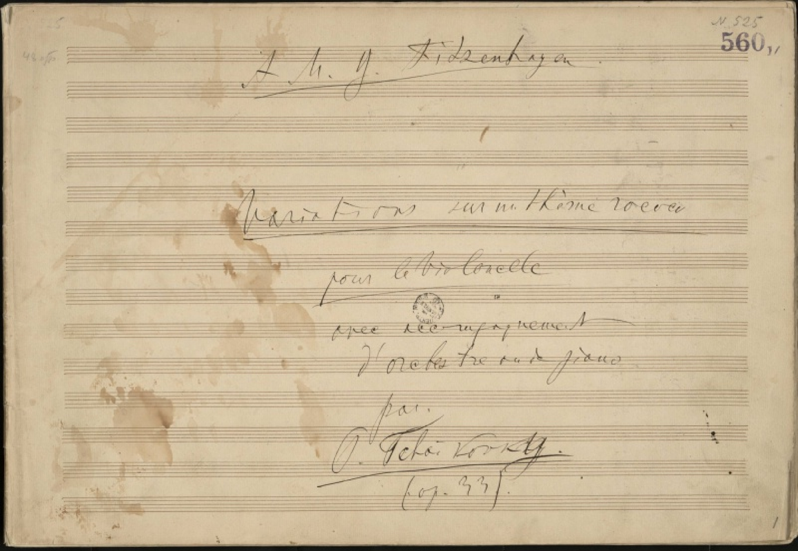 Variations on a Rococo Theme, Op.33
