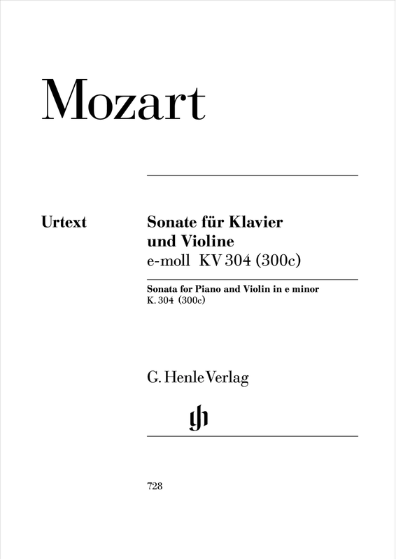 Violin Sonata in E minor, K.304/300c